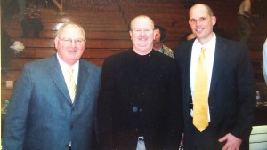 Dave with former head coach Ken Shields and former assistant coach Pat Ryan